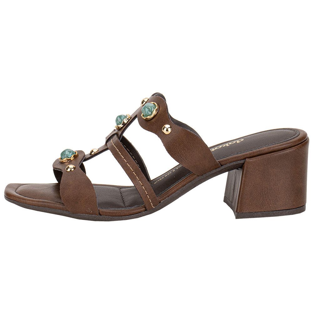 TAMANCO FEMININO SALTO GROSSO DAKOTA Y9582 Café 2