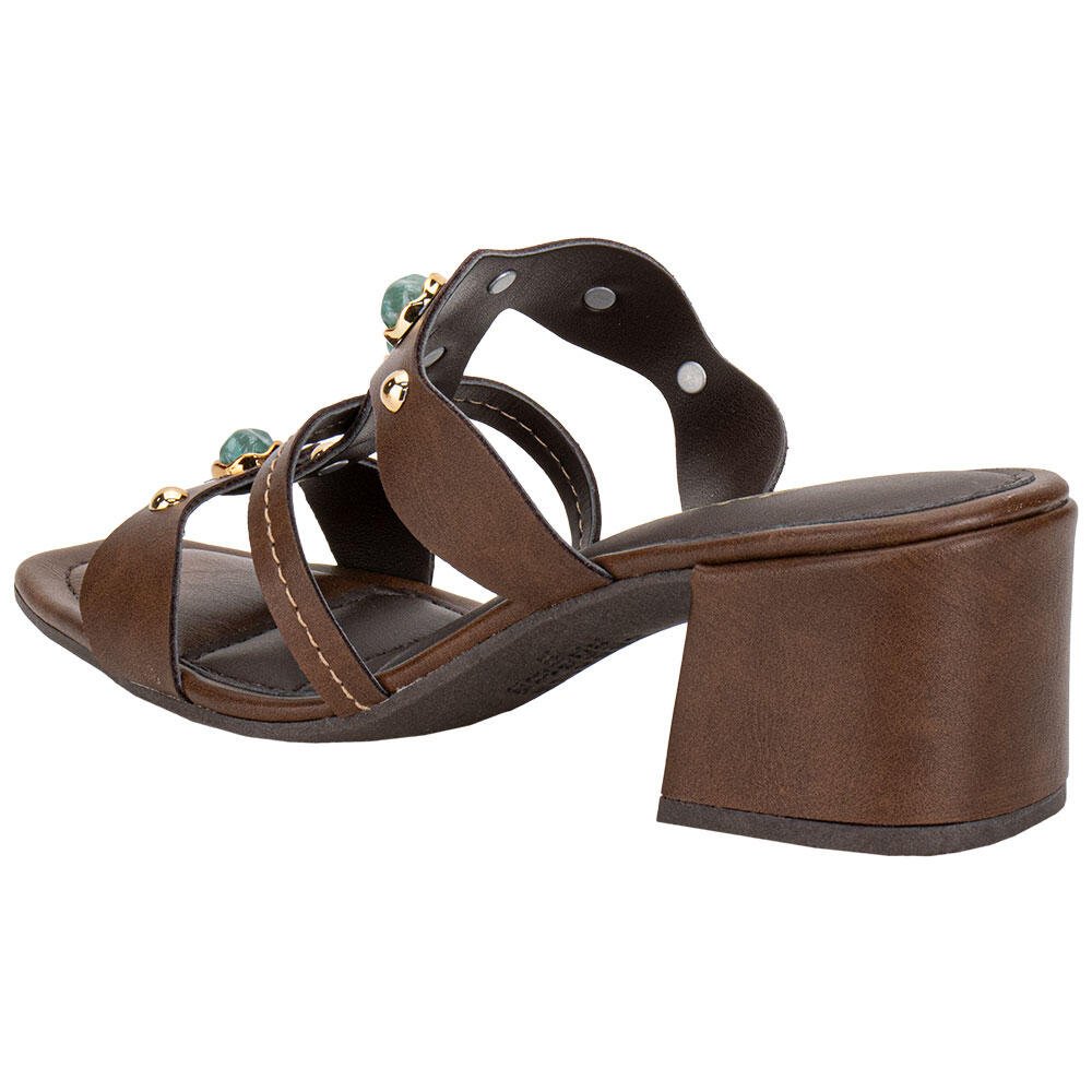 TAMANCO FEMININO SALTO GROSSO DAKOTA Y9582 Café 3