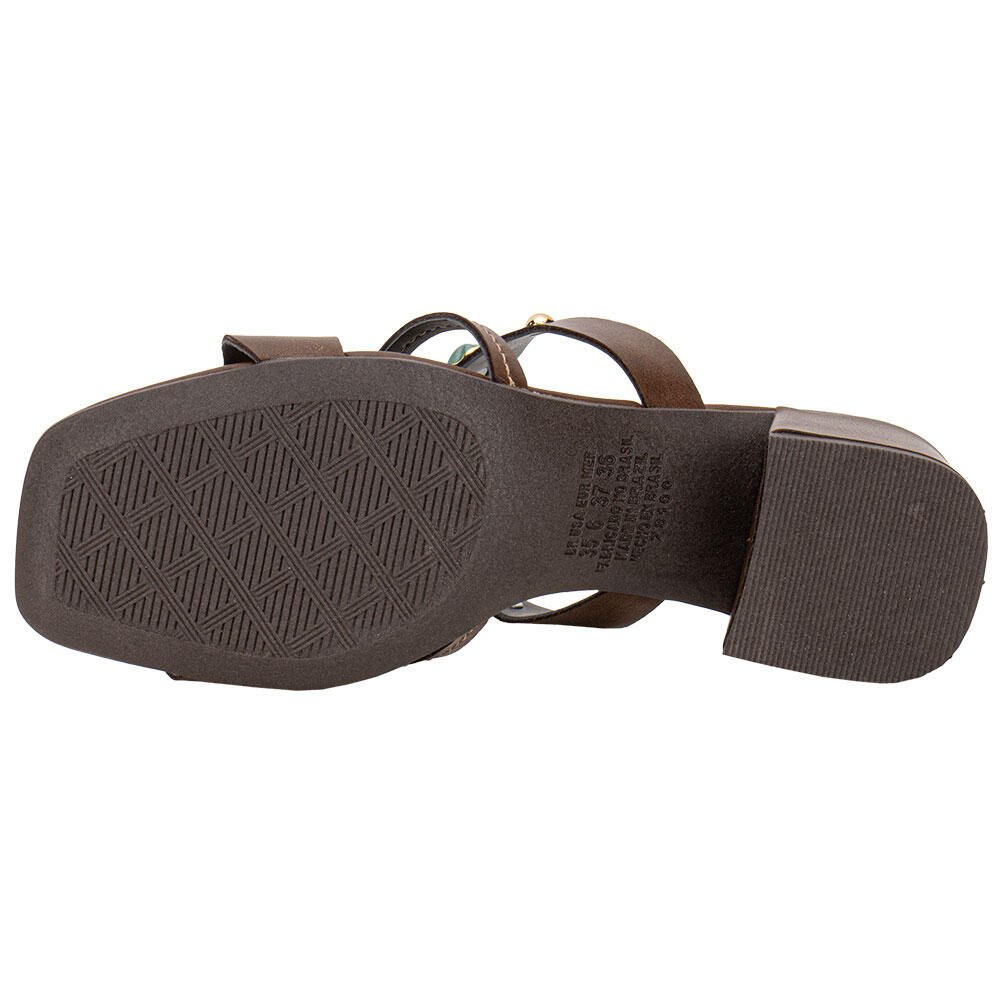 TAMANCO FEMININO SALTO GROSSO DAKOTA Y9582 Café 4