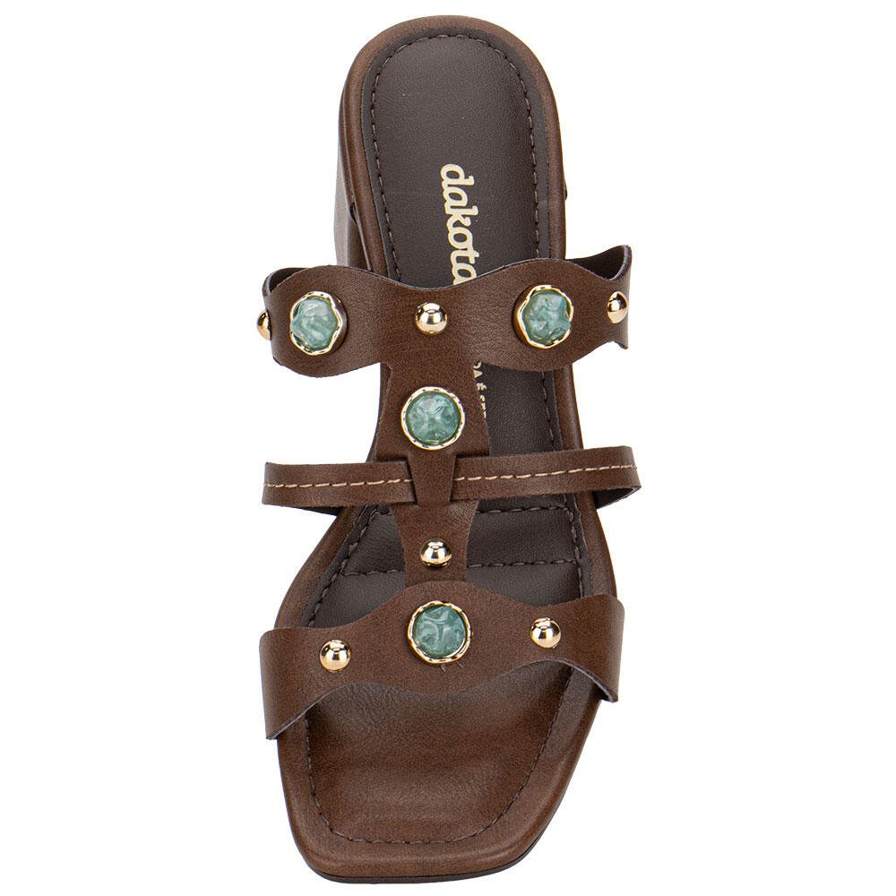 TAMANCO FEMININO SALTO GROSSO DAKOTA Y9582 Café 5