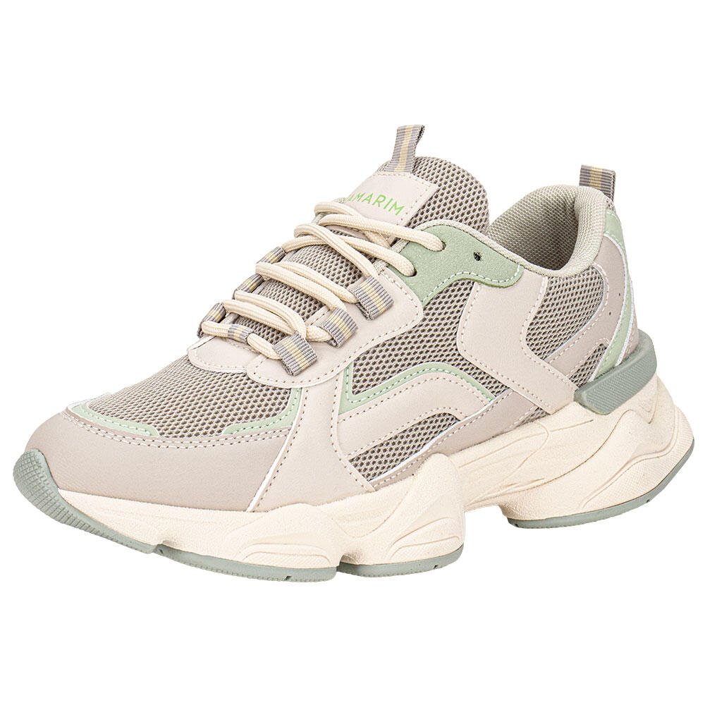 TÊNIS FEMININO CHUNKY RAMARIM 2590132 Cinza/Verde 1