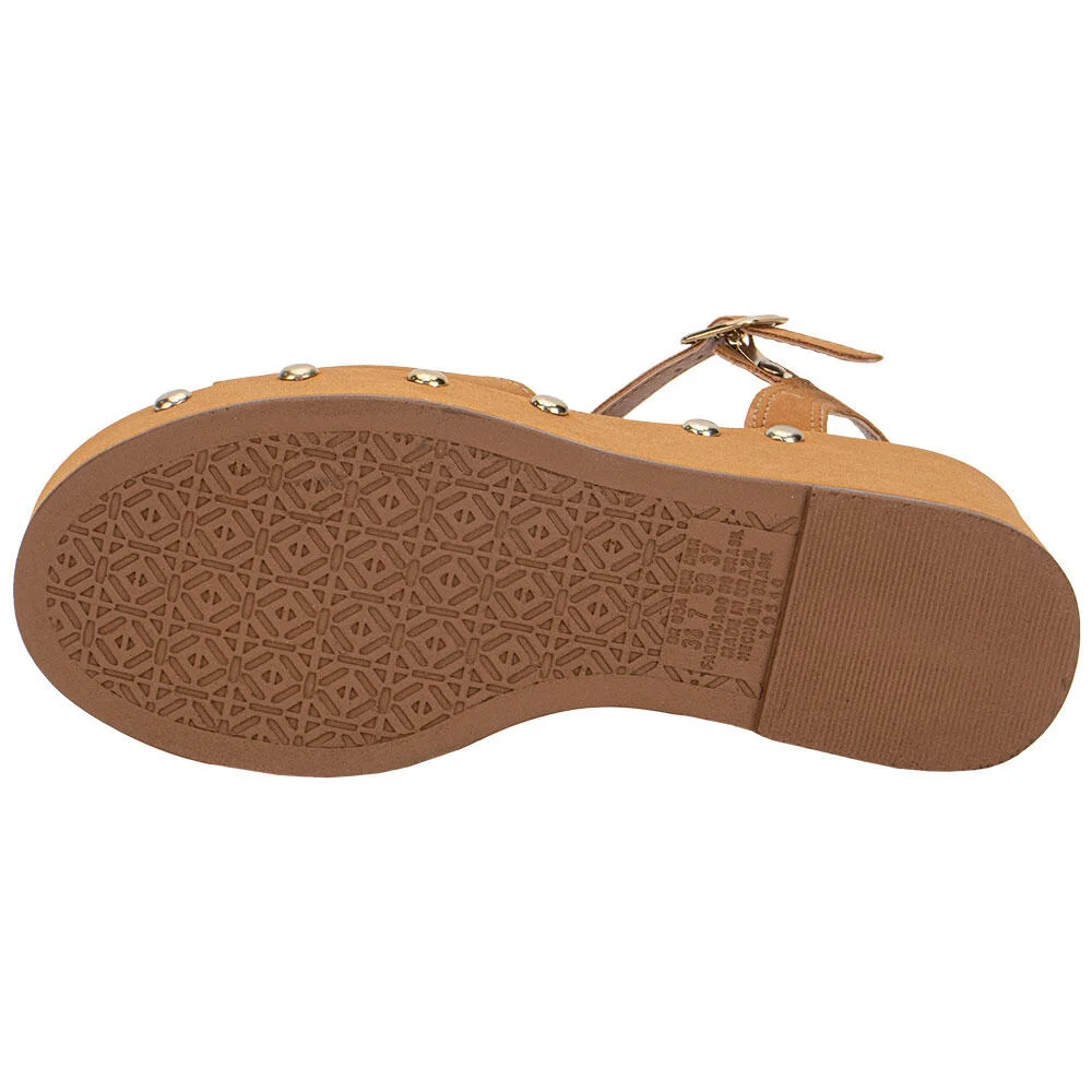 SANDÁLIA FEMININA ANABELA DAKOTA Y9542 Caramelo 4