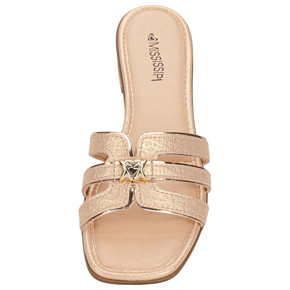 TAMANCO FEMININO SALTO GROSSO MISSISSIPI MF891 Dourado 5