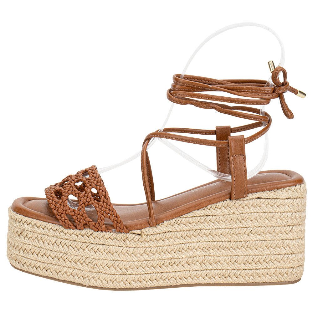 SANDÁLIA FEMININA ANABELA RAMARIM 2536204 Camel 3