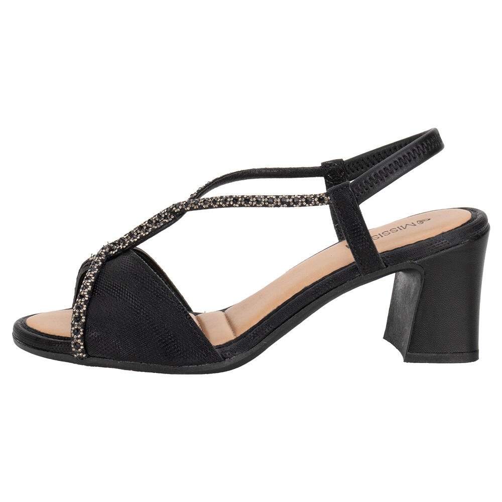 SANDÁLIA FEMININA SALTO GROSSO MISSISSIPI MF752 Preto 2