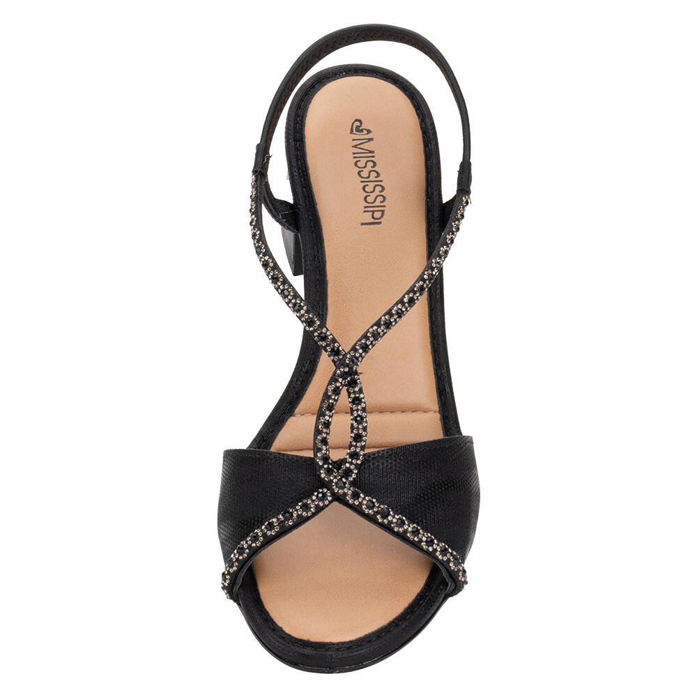 SANDÁLIA FEMININA SALTO GROSSO MISSISSIPI MF752 Preto 5