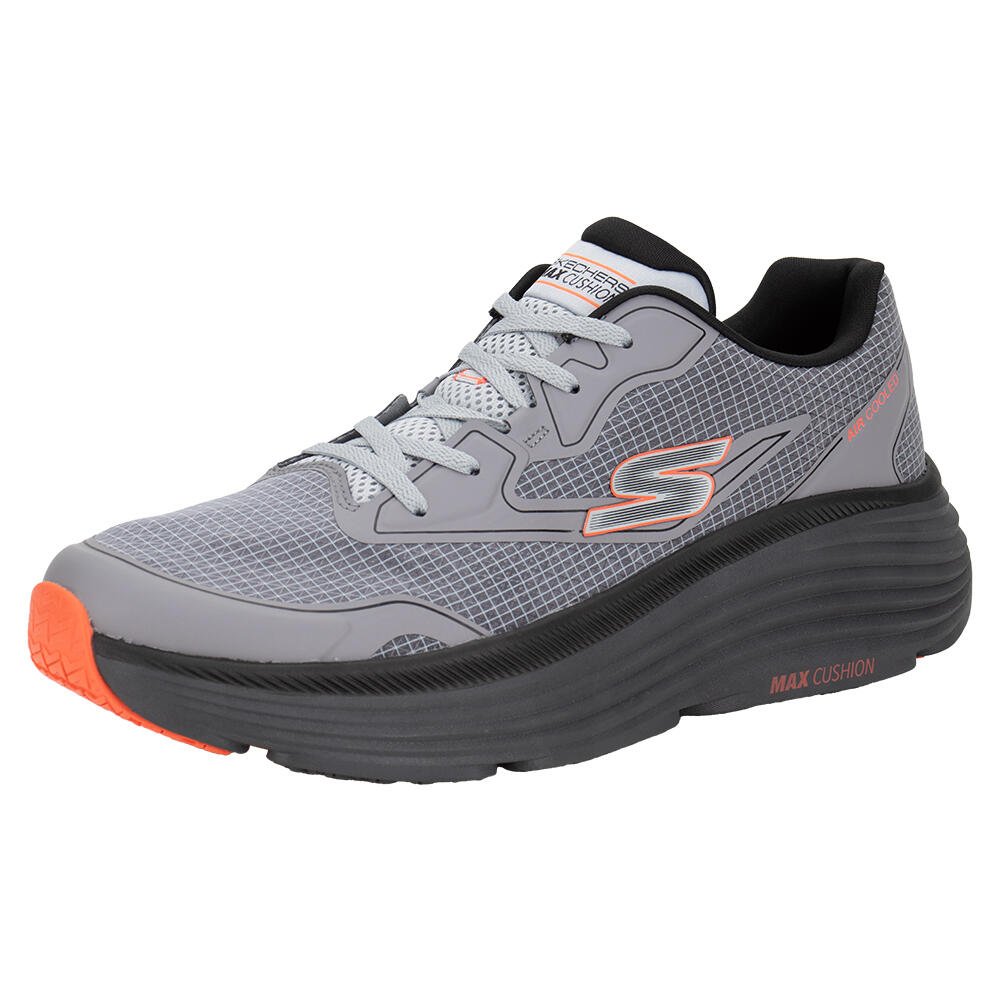 Tênis Masculino Space Angle Skechers Cinza/Laranja 1