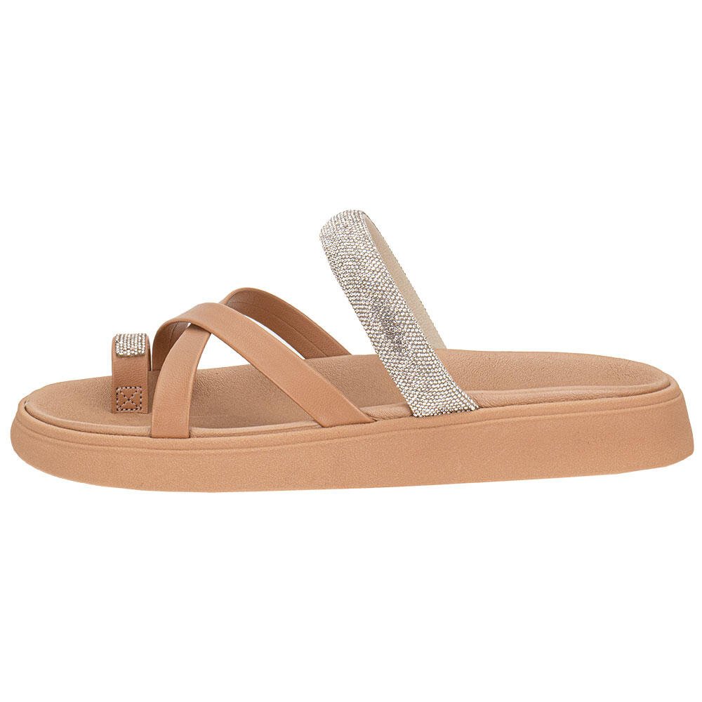 TAMANCO FEMININO FLAT MOLECA 5469147 Salmão 2