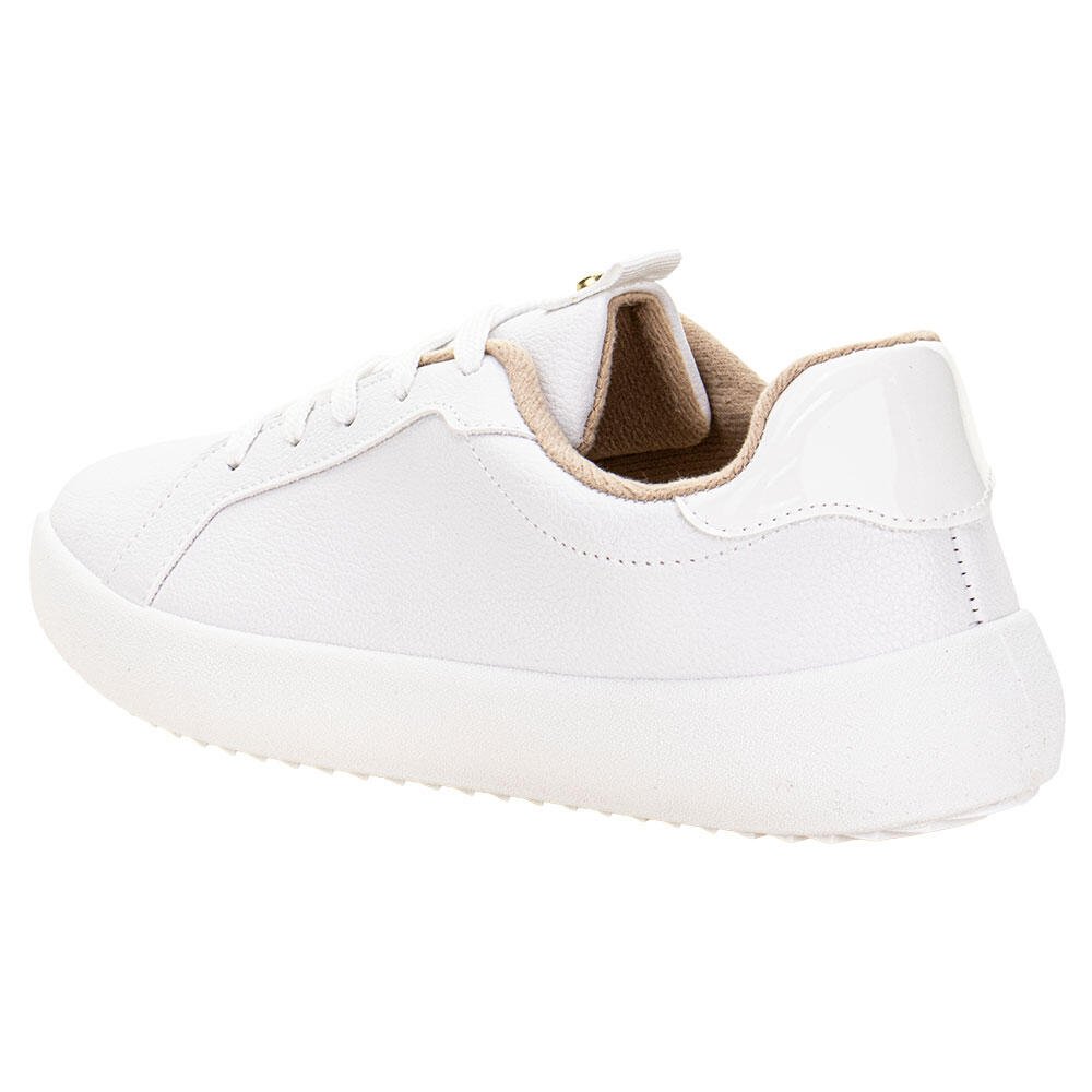 TÊNIS FEMININO CASUAL MOLECA 5830101 Branco 3