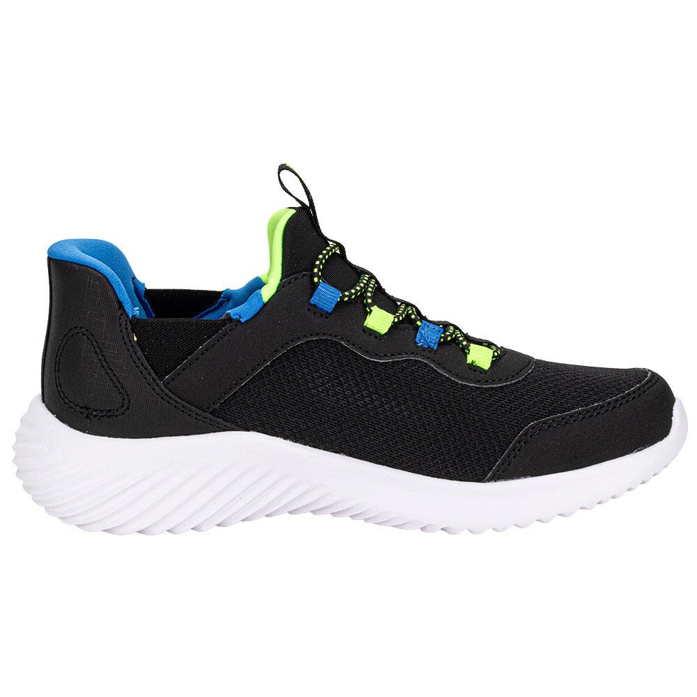 TÊNIS INFANTIL BOUNDER - BRISK-BURST SKECHERS 403822L Preto/Verde 5