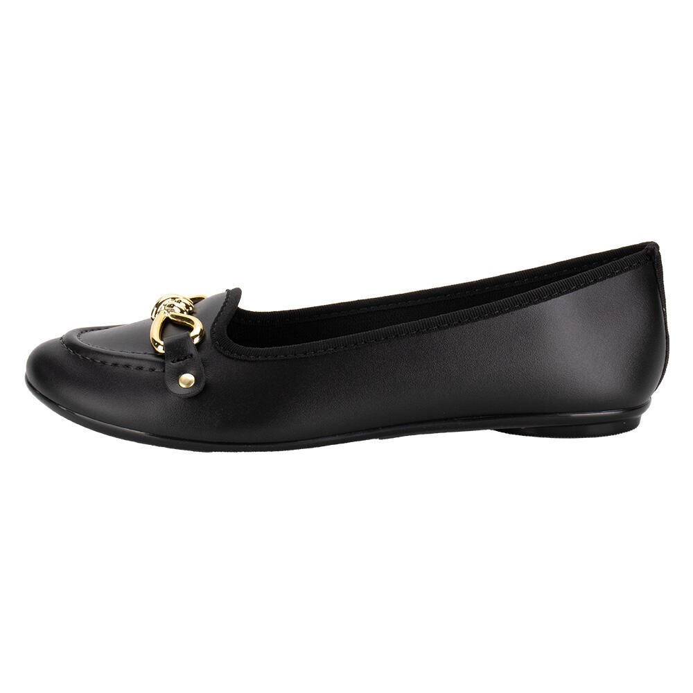 SAPATILHA FEMININA FLAT MOLECA 5726141 Preto 2