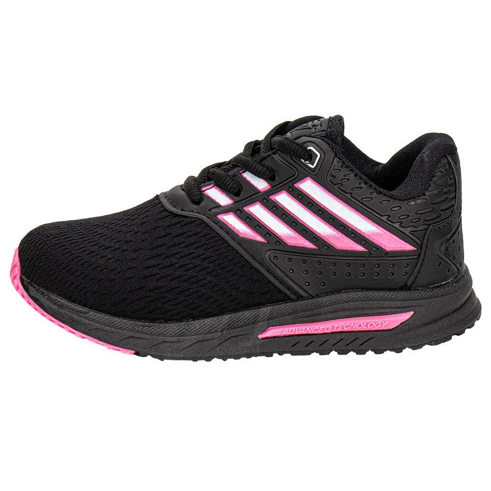 TÊNIS INFANTIL ZEUZ 99RX-I Preto/Rosa 2