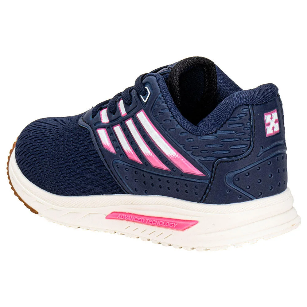 TÊNIS INFANTIL ZEUZ 99RX-I Azul/Rosa 3