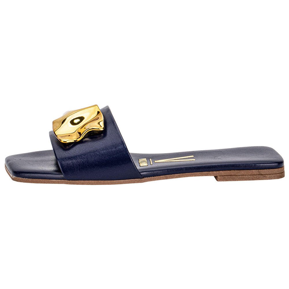 TAMANCO FEMININO FLAT VIZZANO 6553100 Azul Marinho 2