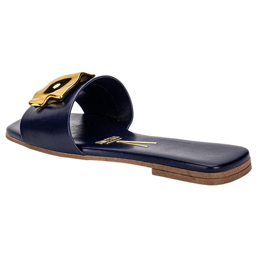 TAMANCO FEMININO FLAT VIZZANO 6553100 Azul Marinho 3