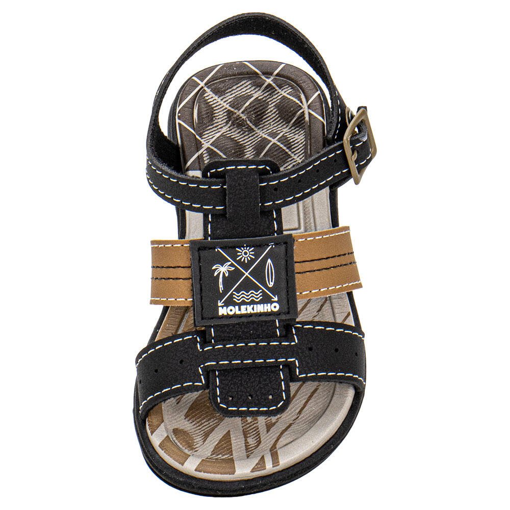 PAPETE INFANTIL MOLEKINHO 2140750 Preto/Bege 5