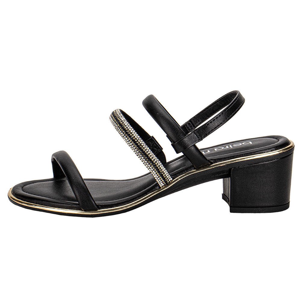 SANDÁLIA FEMININA SALTO GROSSO BEIRA RIO 8379237 Preto 2