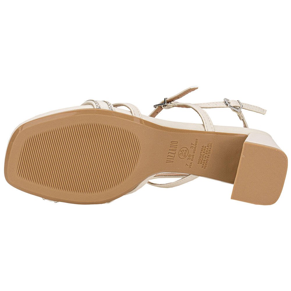 SANDÁLIA FEMININA SALTO GROSSO VIZZANO 6530108 Branco 4