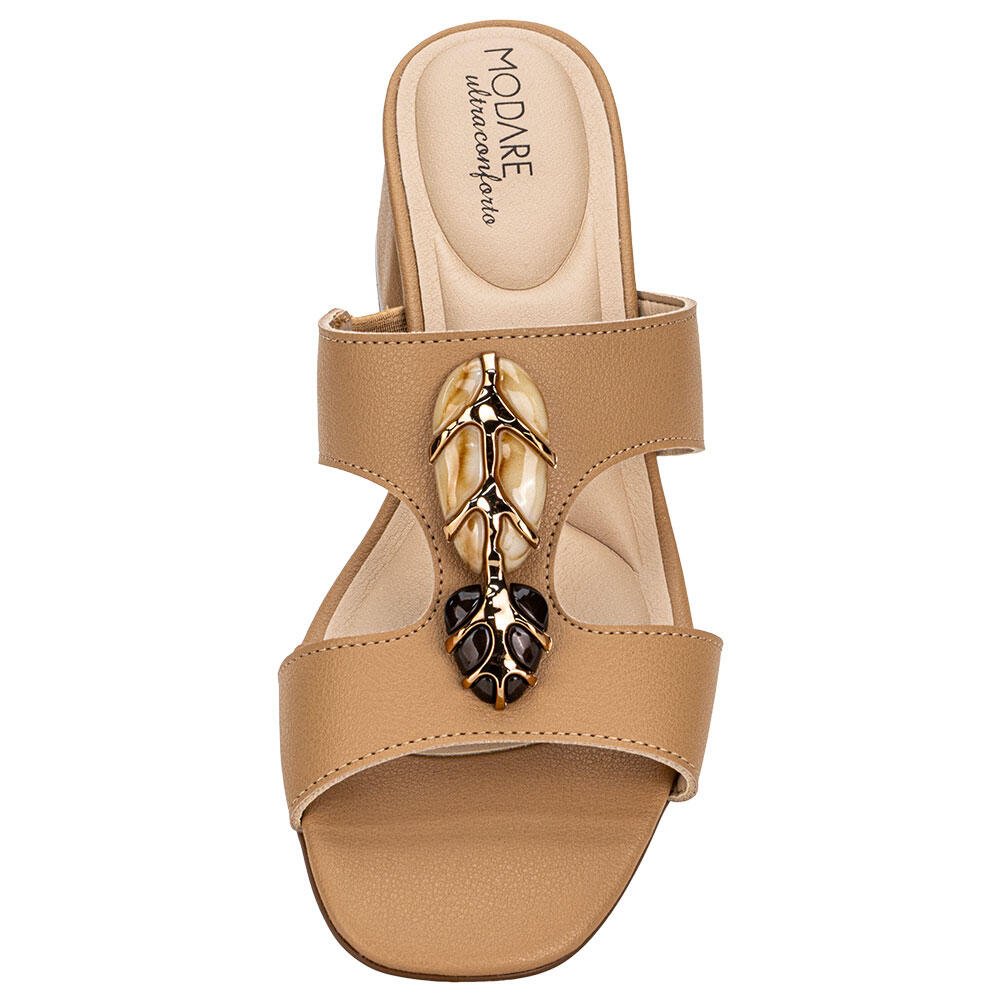 TAMANCO FEMININO SALTO GROSSO MODARE 7211104 Bege 5