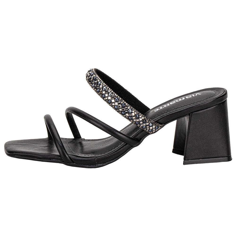 TAMANCO FEMININO SALTO GROSSO VIA MARTE 100021 Preto 2