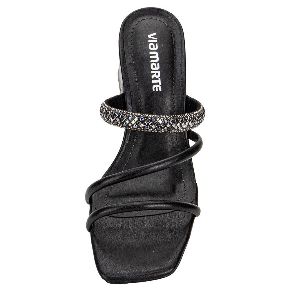 TAMANCO FEMININO SALTO GROSSO VIA MARTE 100021 Preto 5