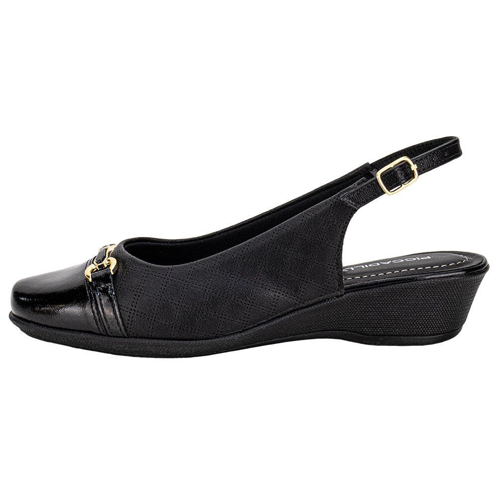 SAPATO FEMININO ANABELA PICCADILLY 143246 Preto 2