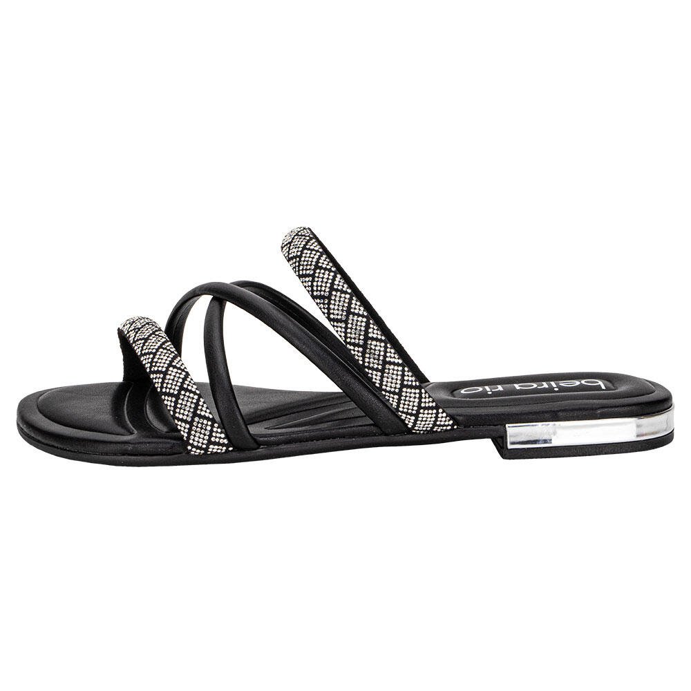 TAMANCO FEMININO FLAT BEIRA RIO 8263979 Preto 2