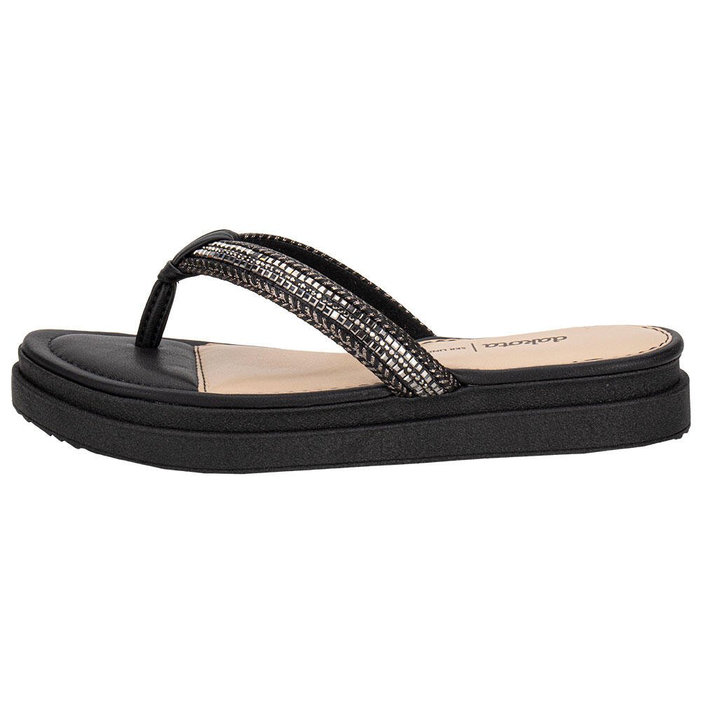 TAMANCO FEMININO FLAT DAKOTA Y8902 Preto 2