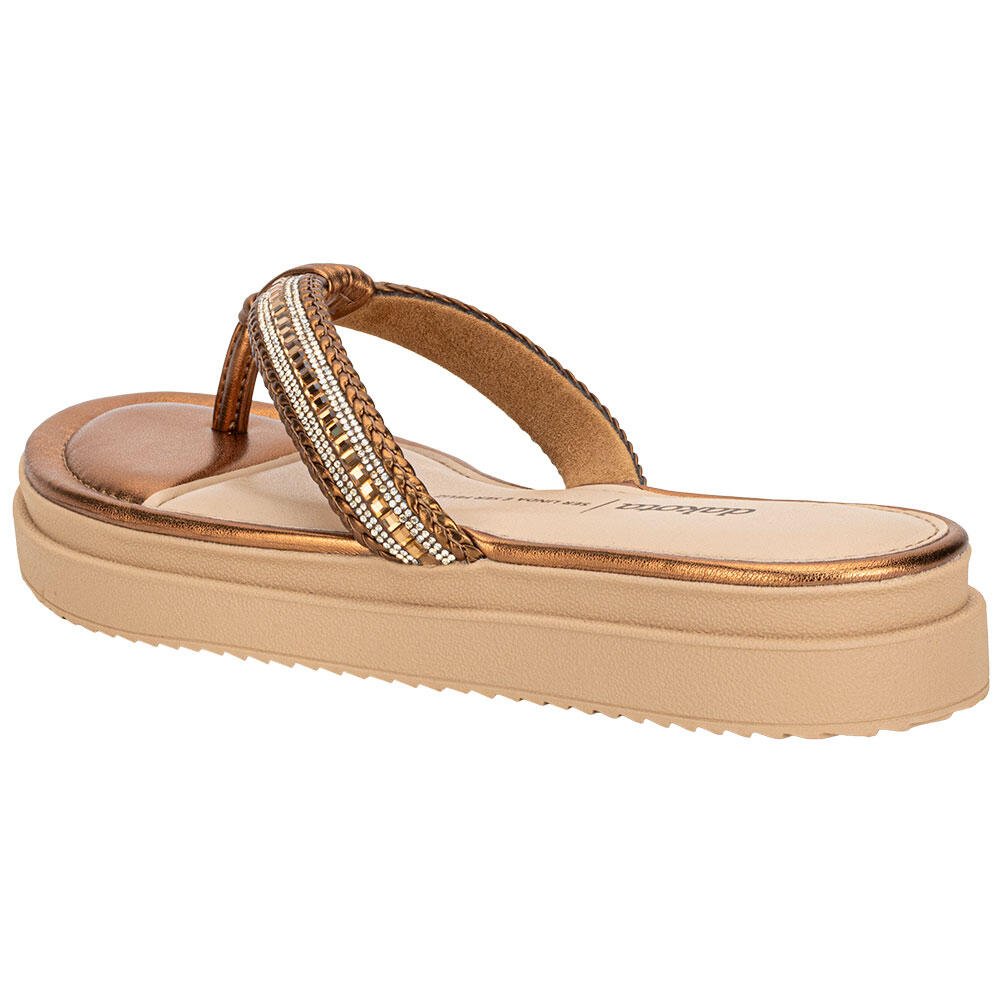 TAMANCO FEMININO FLAT DAKOTA Y8902 Bronze 3
