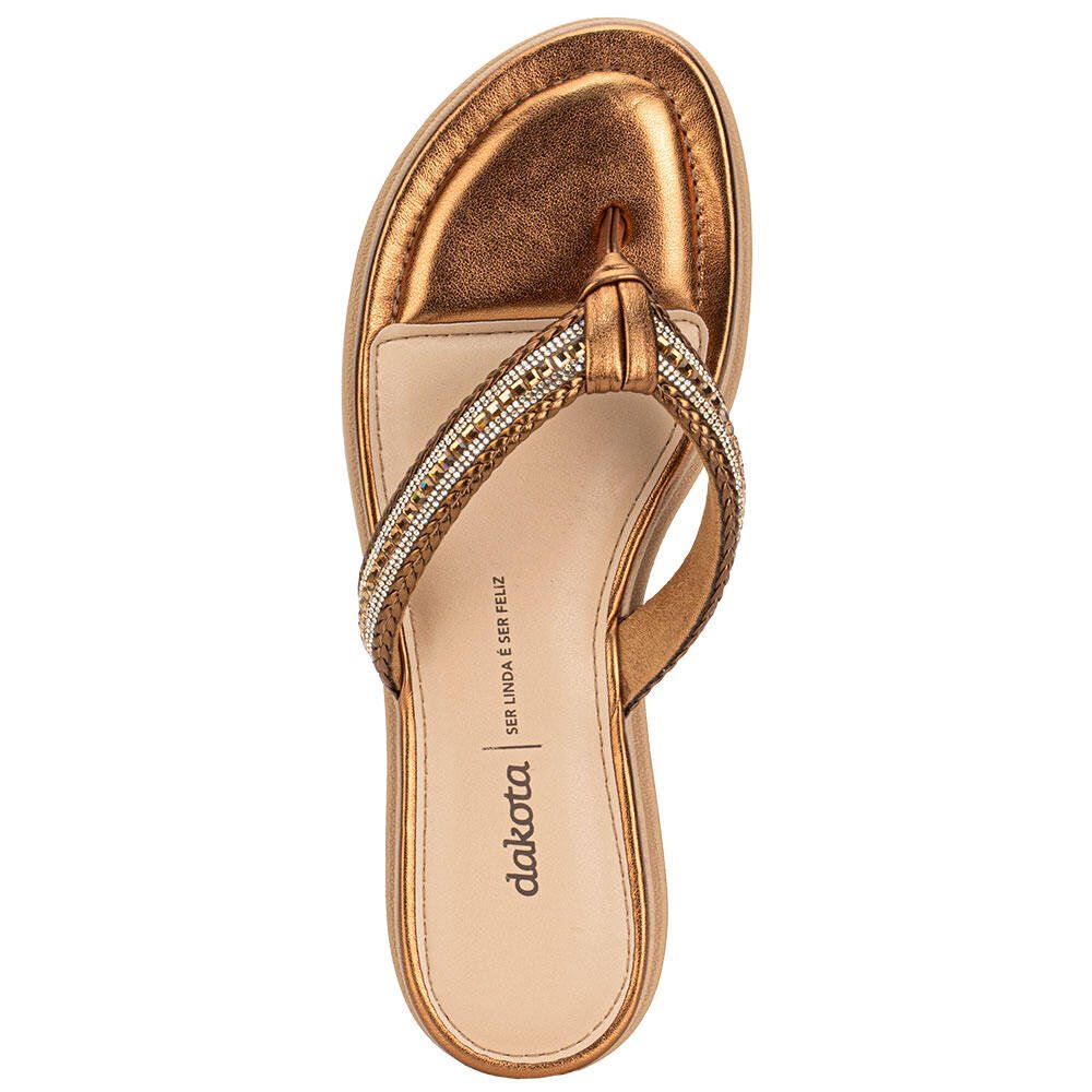 TAMANCO FEMININO FLAT DAKOTA Y8902 Bronze 5