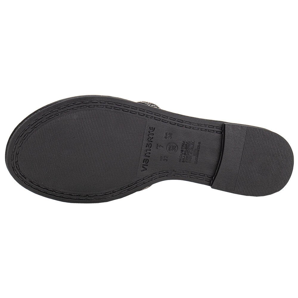 TAMANCO FEMININO FLAT VIA MARTE 308003 Preto 4