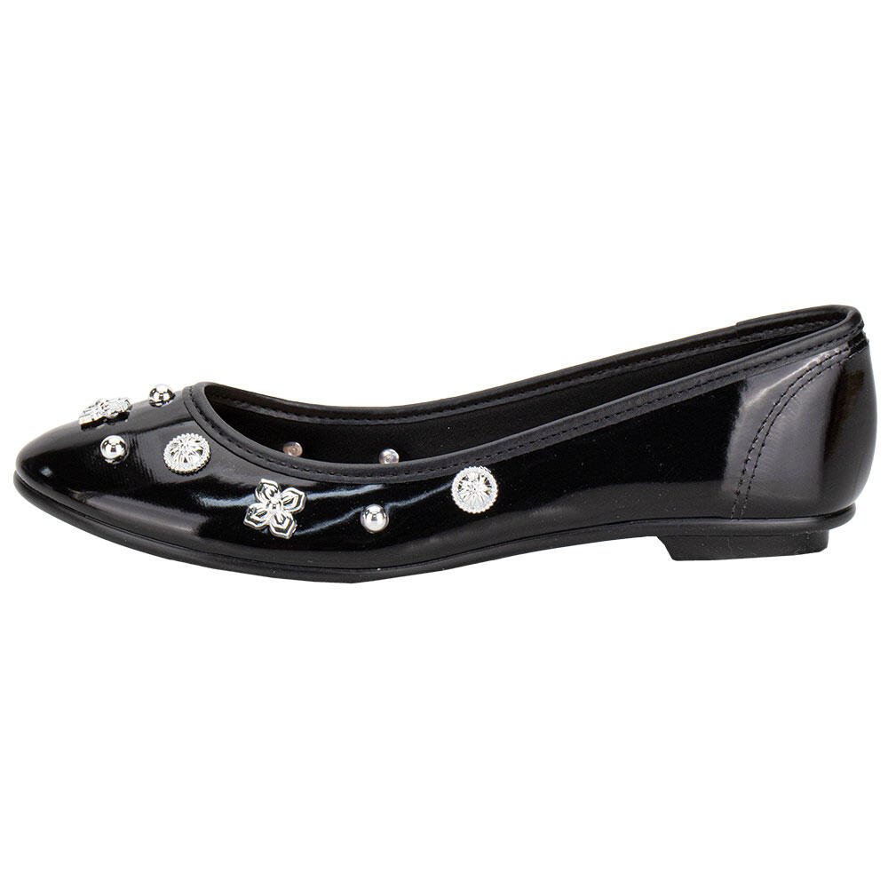 SAPATILHA FEMININA FLAT MOLECA 50271485 Preto 2