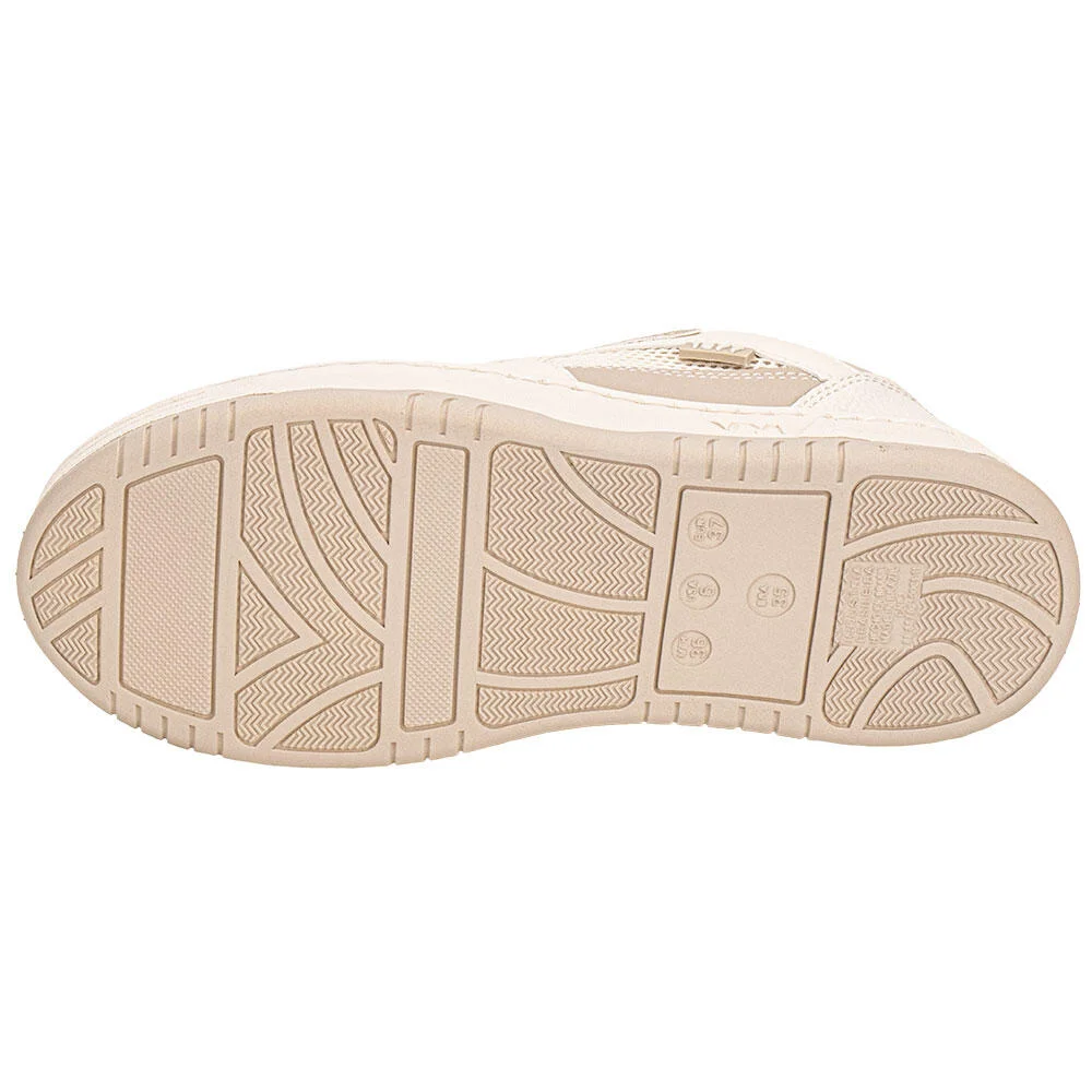 TÊNIS FEMININO CAUSAL VIA MARTE 225006 Bege 4