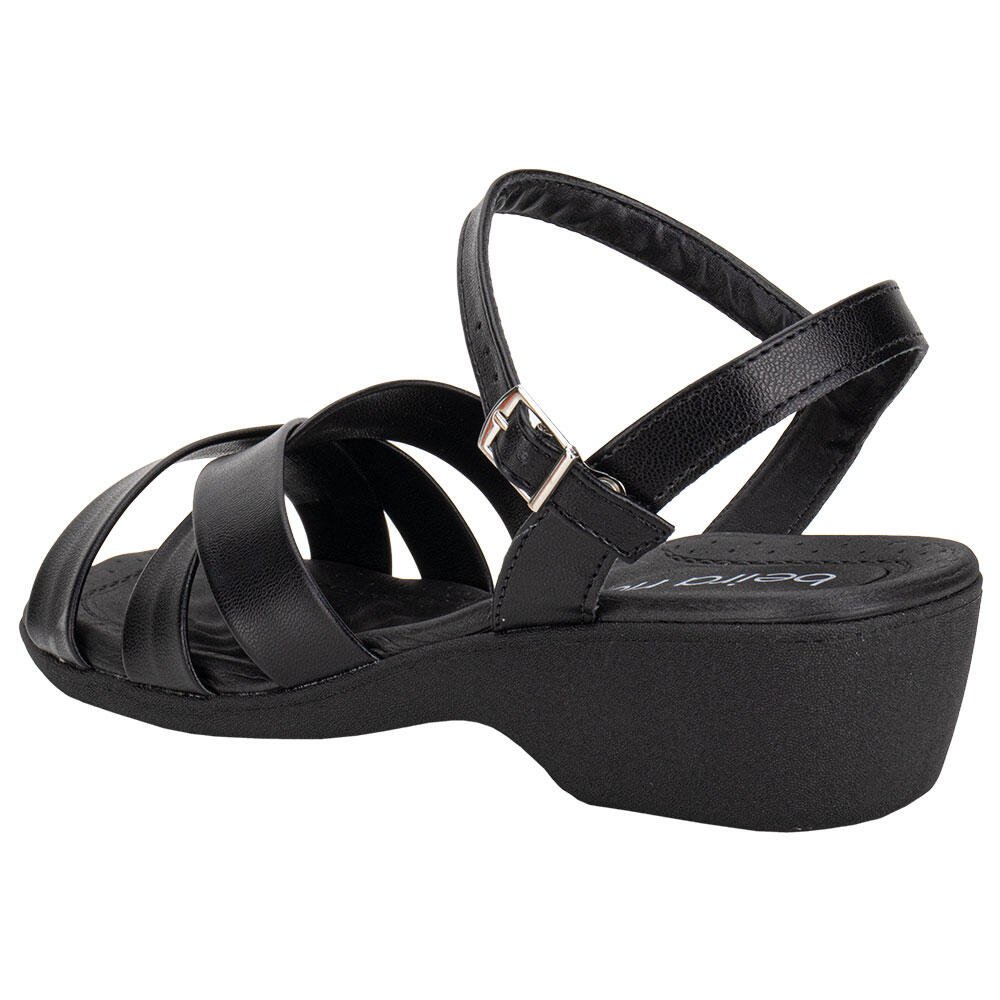 SANDÁLIA FEMININA SALTO GROSSO BEIRA RIO 8527111 Preto 3