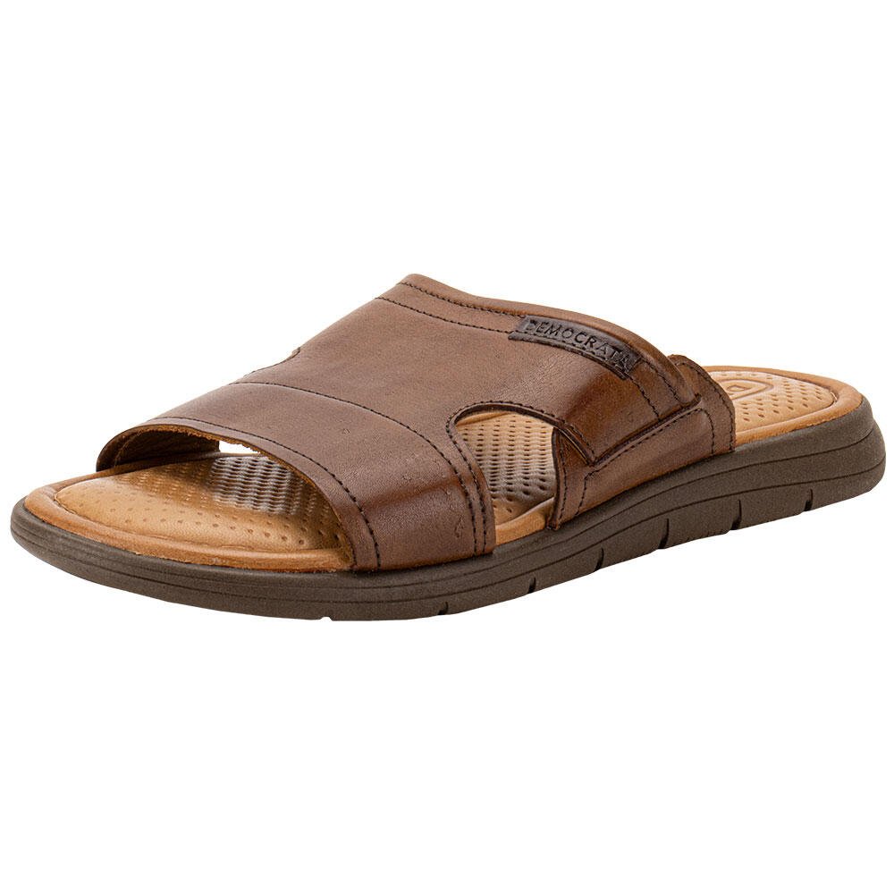 CHINELO MASCULINO SLIDE SOUL DEMOCRATA 015134 Caramelo 2