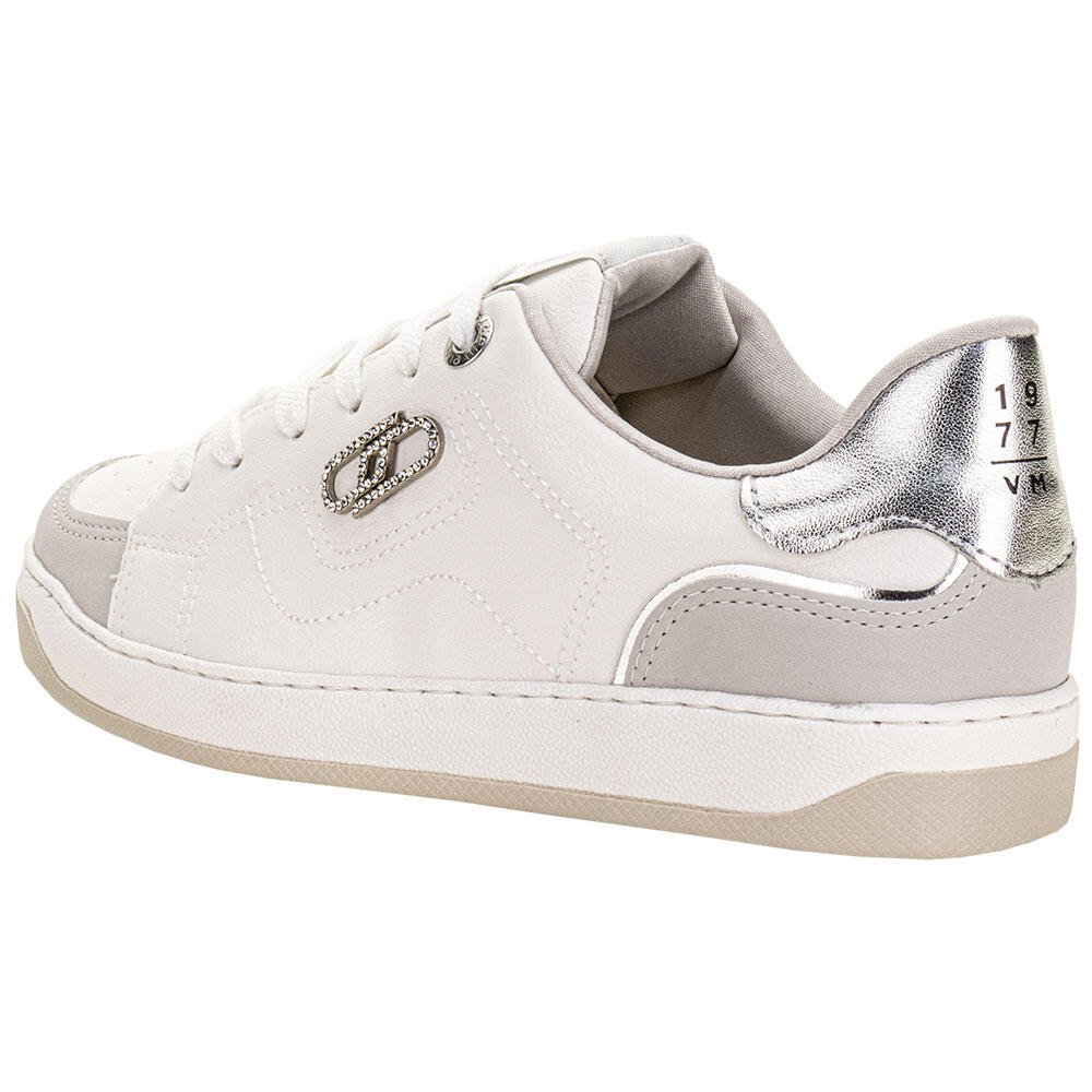 TÊNIS FEMININO CASUAL VIA MARTE 220002 Branco/Cinza 3