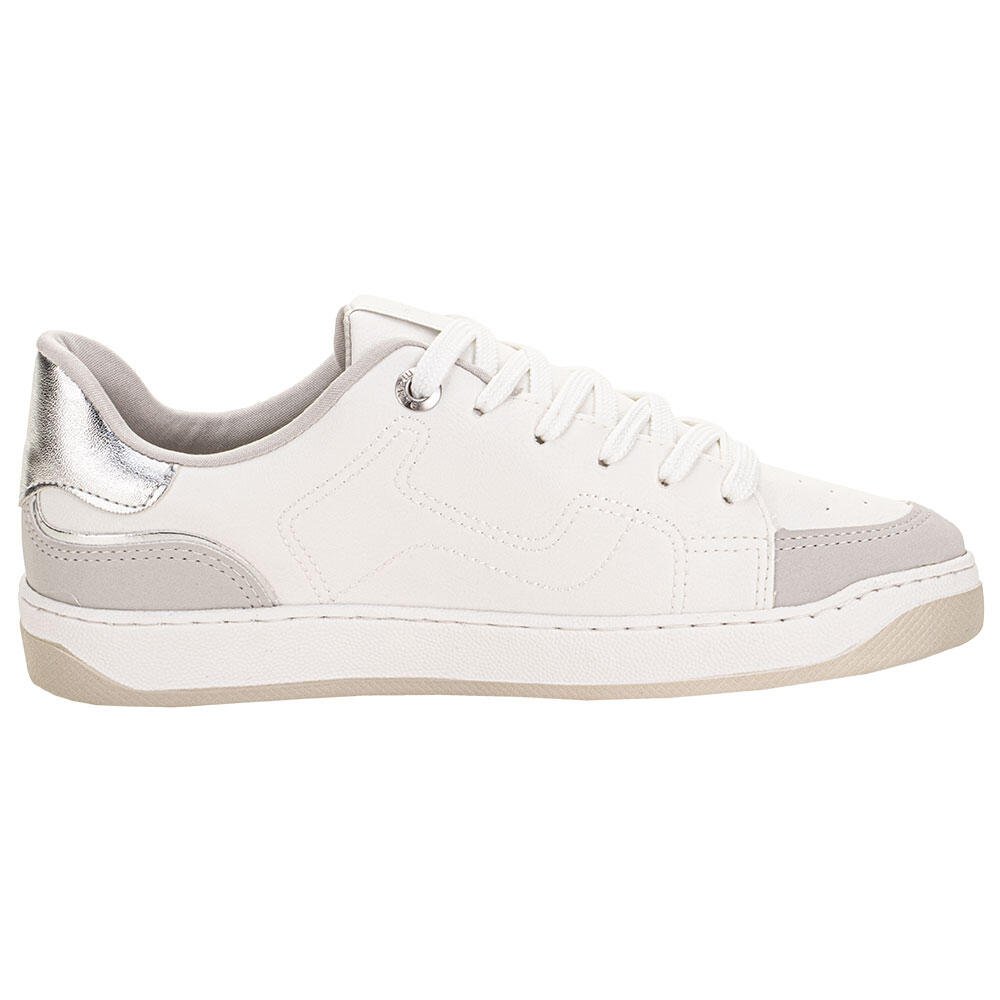 TÊNIS FEMININO CASUAL VIA MARTE 220002 Branco/Cinza 5