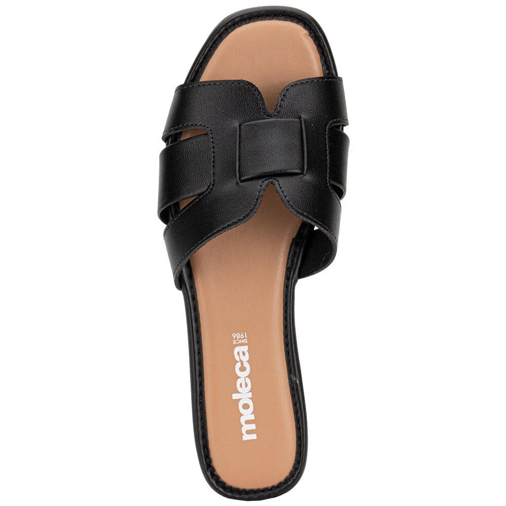 TAMANCO FEMININO FLAT MOLECA 5435553 Preto 5