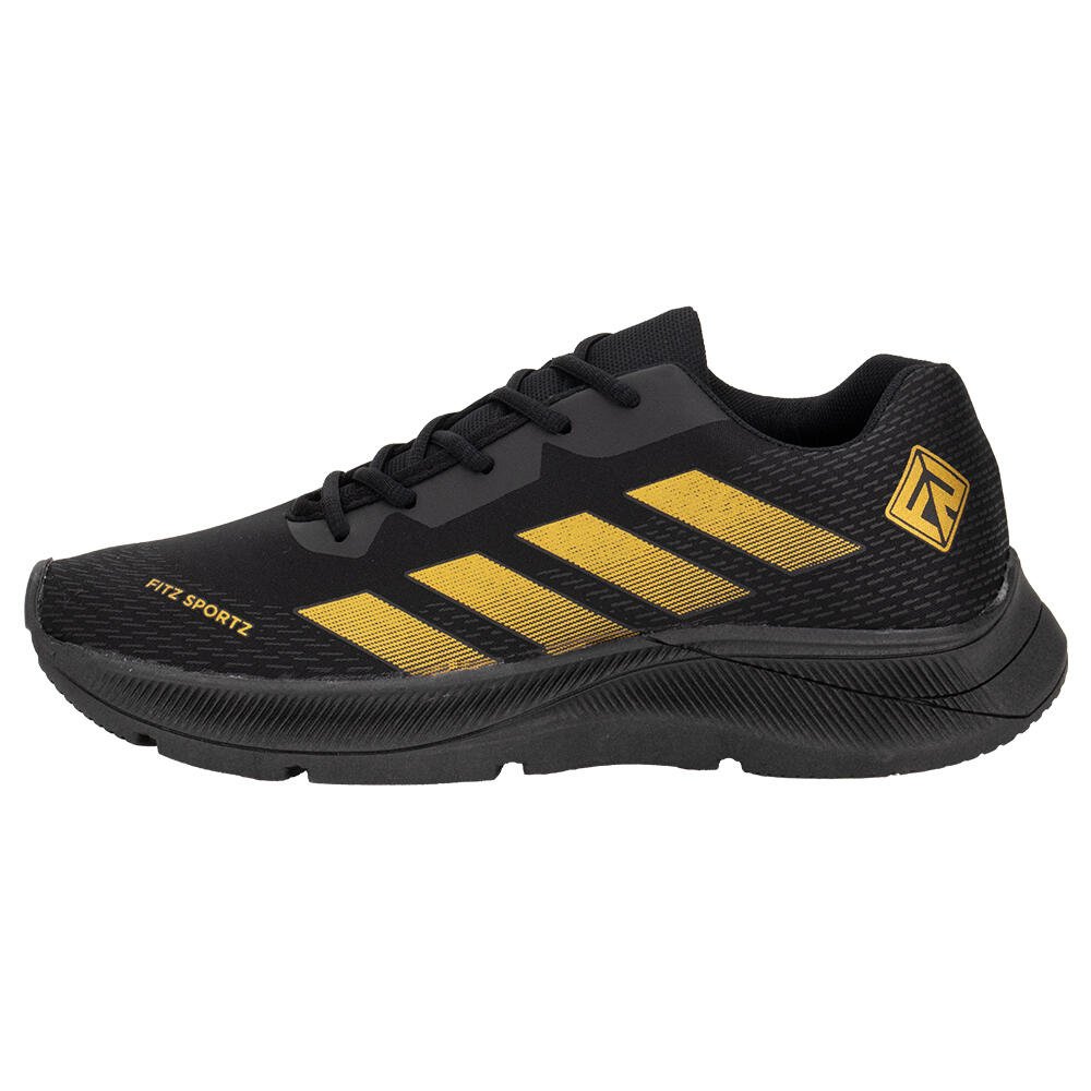 TÊNIS MASCULINO FITZ SPORTZ FE101 Preto/Dourado 2