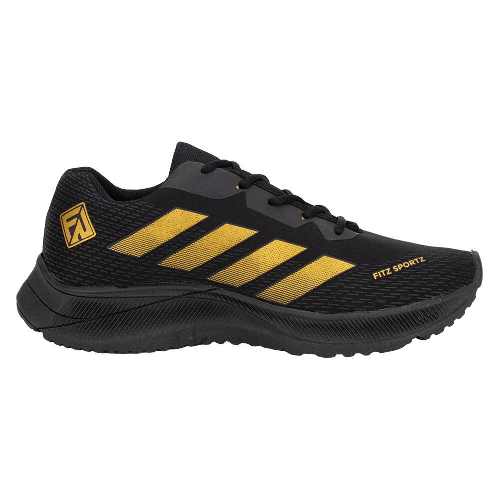 TÊNIS MASCULINO FITZ SPORTZ FE101 Preto/Dourado 4