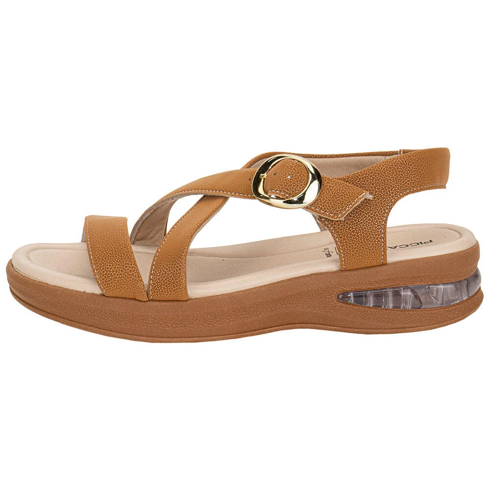 SANDÁLIA FEMININA ANABELA PICCADILLY 599006 Caramelo 2