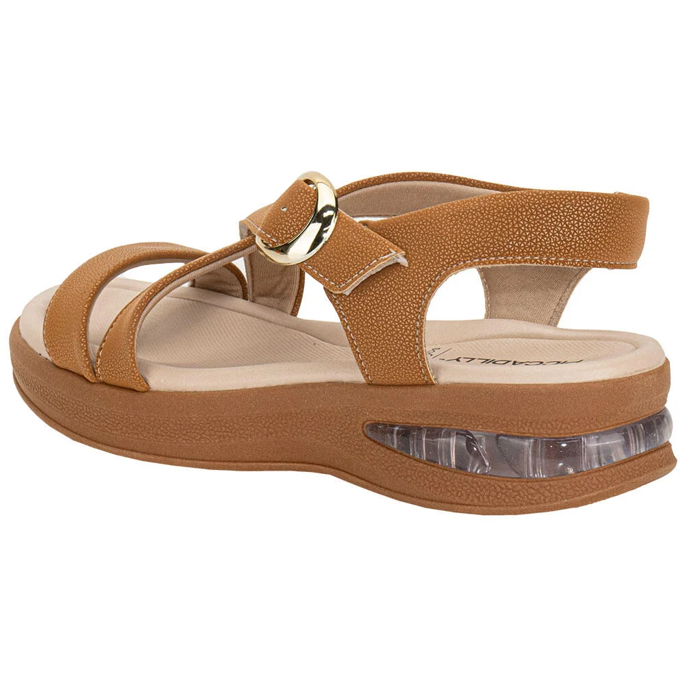 SANDÁLIA FEMININA ANABELA PICCADILLY 599006 Caramelo 3