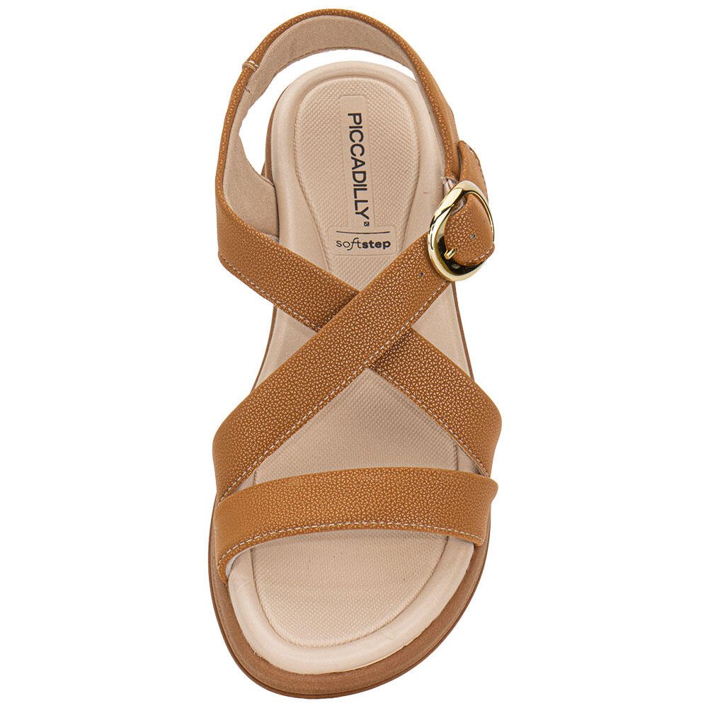 SANDÁLIA FEMININA ANABELA PICCADILLY 599006 Caramelo 5