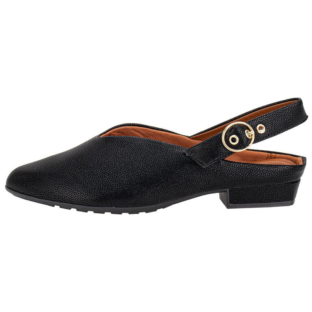SAPATO FEMININO SALTO GROSSO PICCADILLY 265001 Preto 2