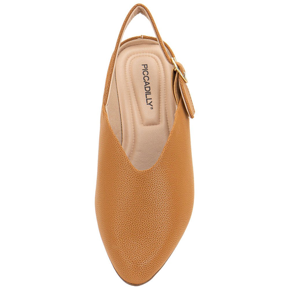 SAPATO FEMININO SALTO GROSSO PICCADILLY 265001 Caramelo 5