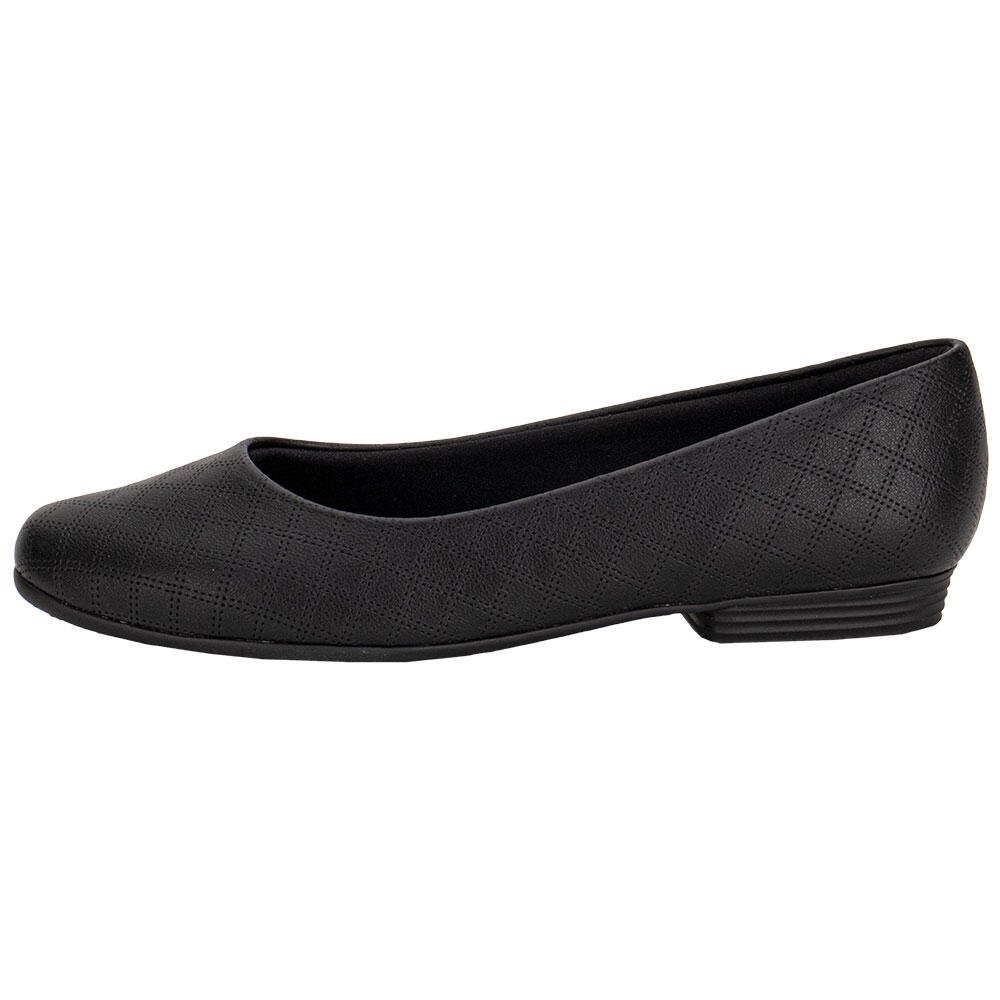 SAPATILHA FEMININA FLAT PICCADILLY 250115 Preto 2