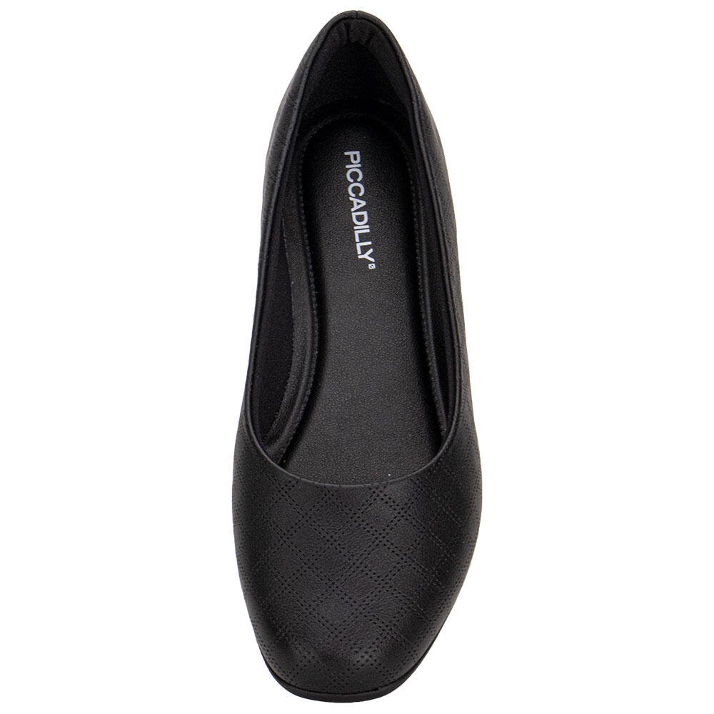 SAPATILHA FEMININA FLAT PICCADILLY 250115 Preto 5