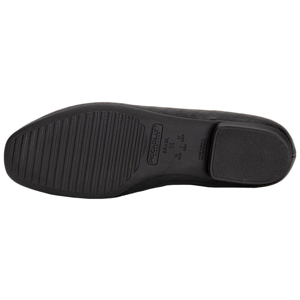 SAPATILHA FEMININA FLAT PICCADILLY 250115 Preto 4