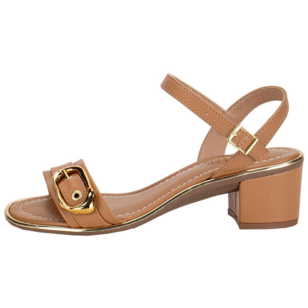 SANDÁLIA FEMININA SALTO GROSSO BEIRA RIO 8379258 Camel 2