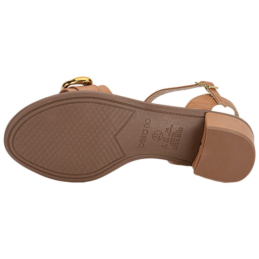 SANDÁLIA FEMININA SALTO GROSSO BEIRA RIO 8379258 Camel 4